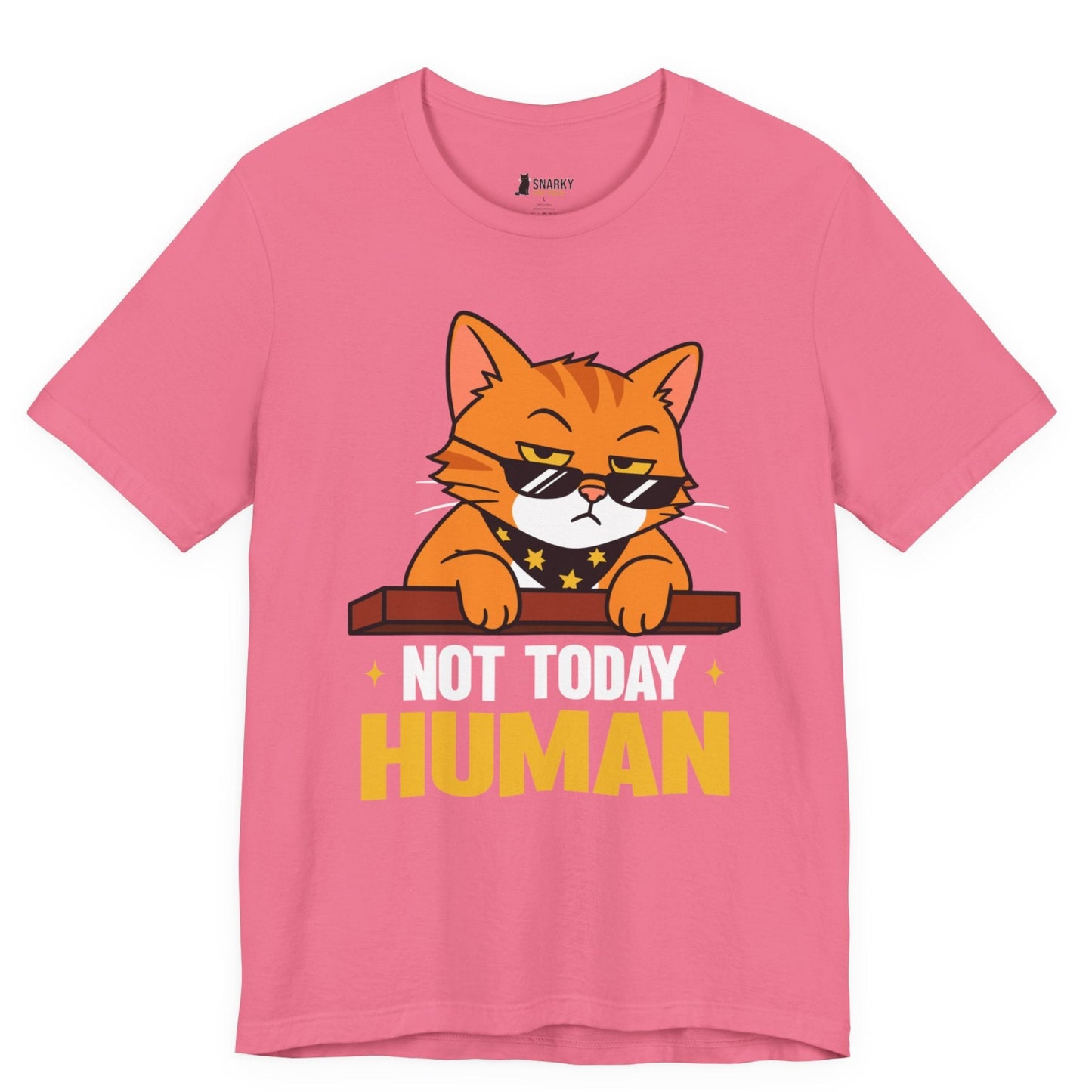 Not Today Human Sunglasses Cat T-Shirt