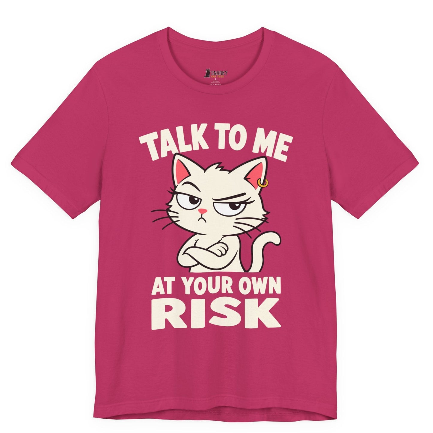 Talk to Me Risk Cat T-Shirt