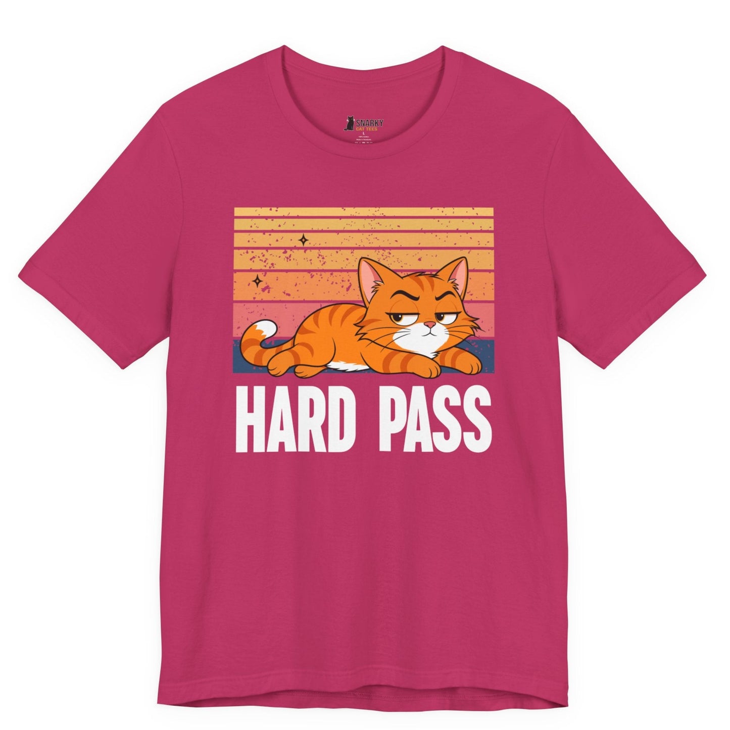 Hard Pass Lazy Cat T-Shirt
