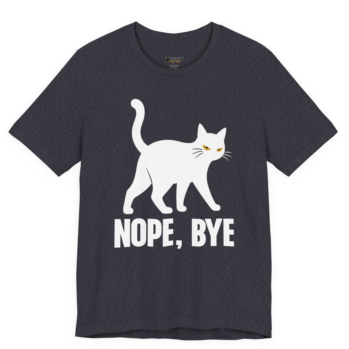 Nope Bye Walking Cat T-Shirt