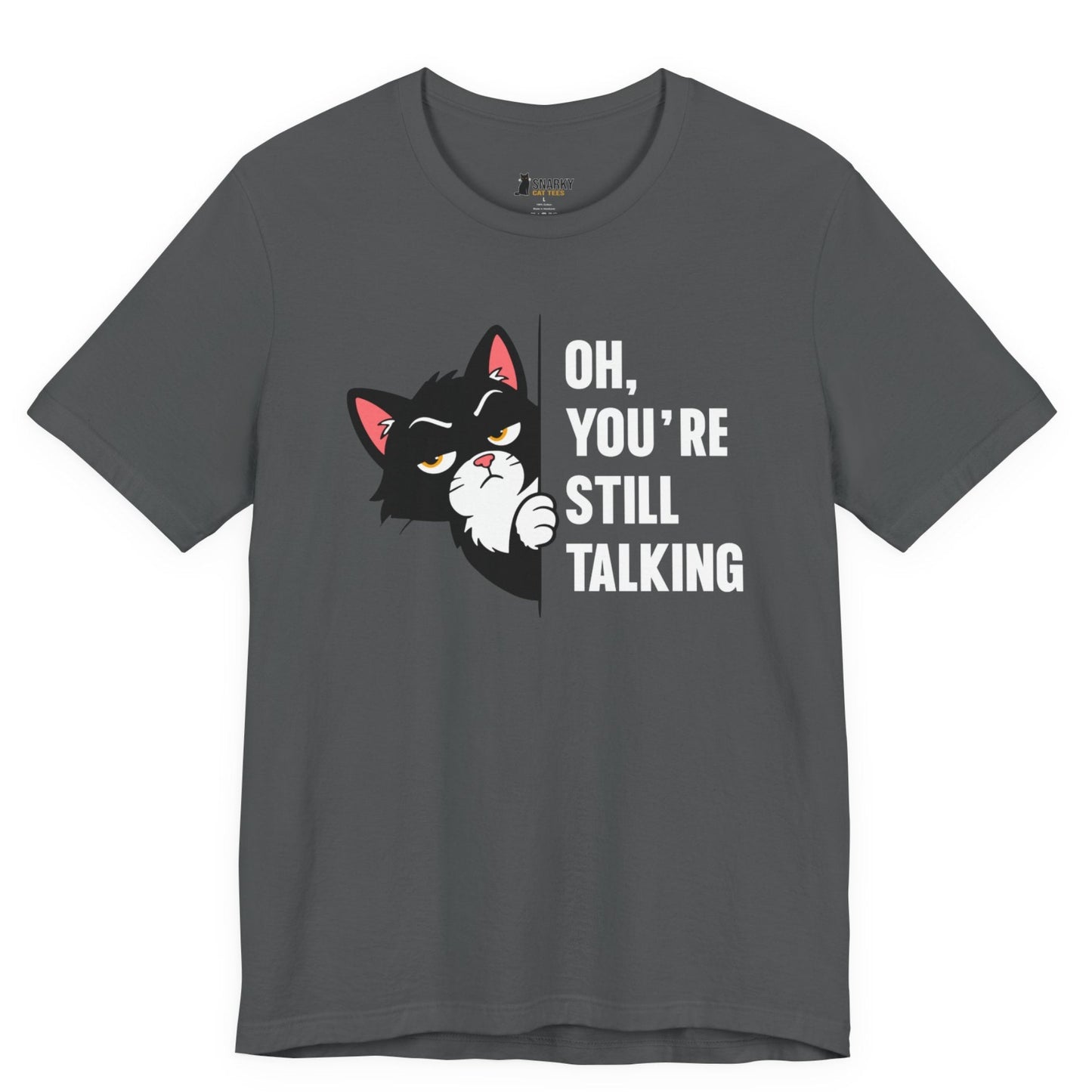 Still Talking Peeking Cat T-Shirt