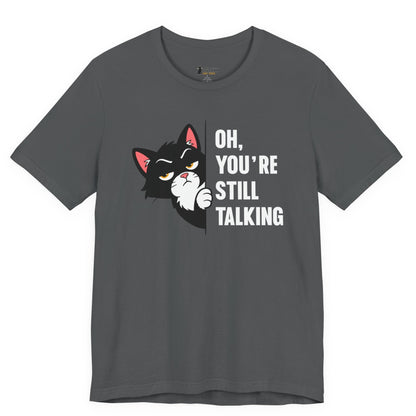 Still Talking Peeking Cat T-Shirt