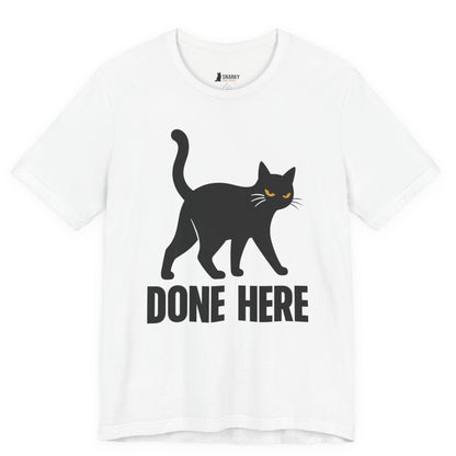 Done Here Walking Cat T-Shirt