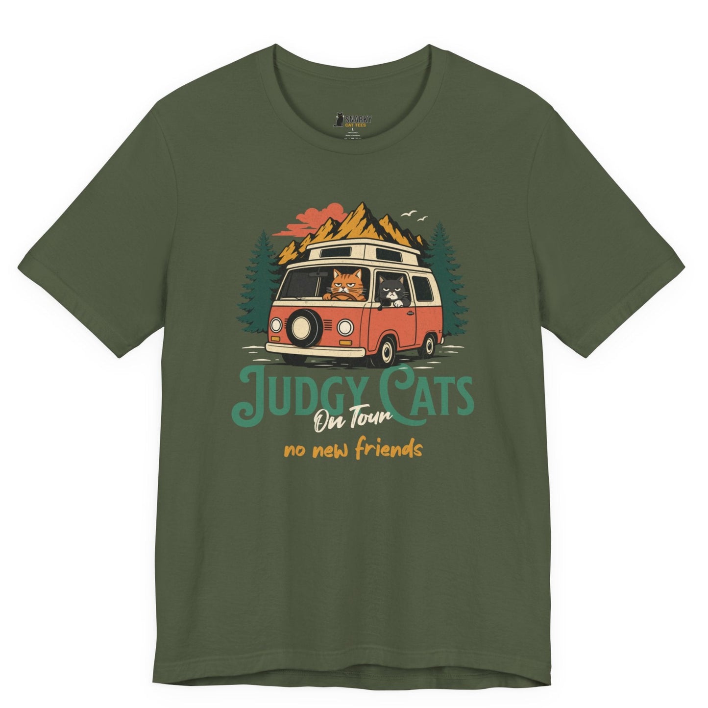 No New Friends Van Cats T-Shirt