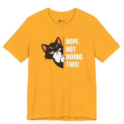 Not Doing This Peeking Cat T-Shirt