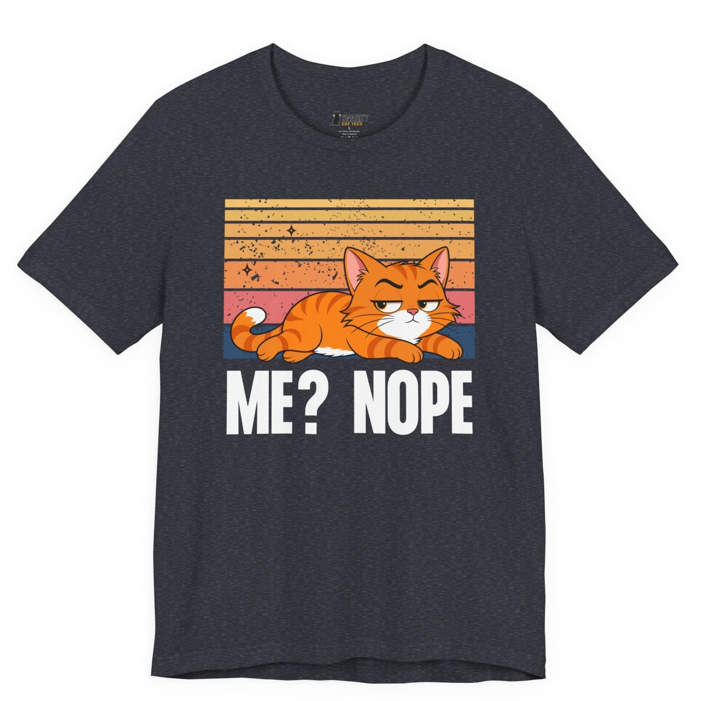 Me Nope Lazy Cat T-Shirt