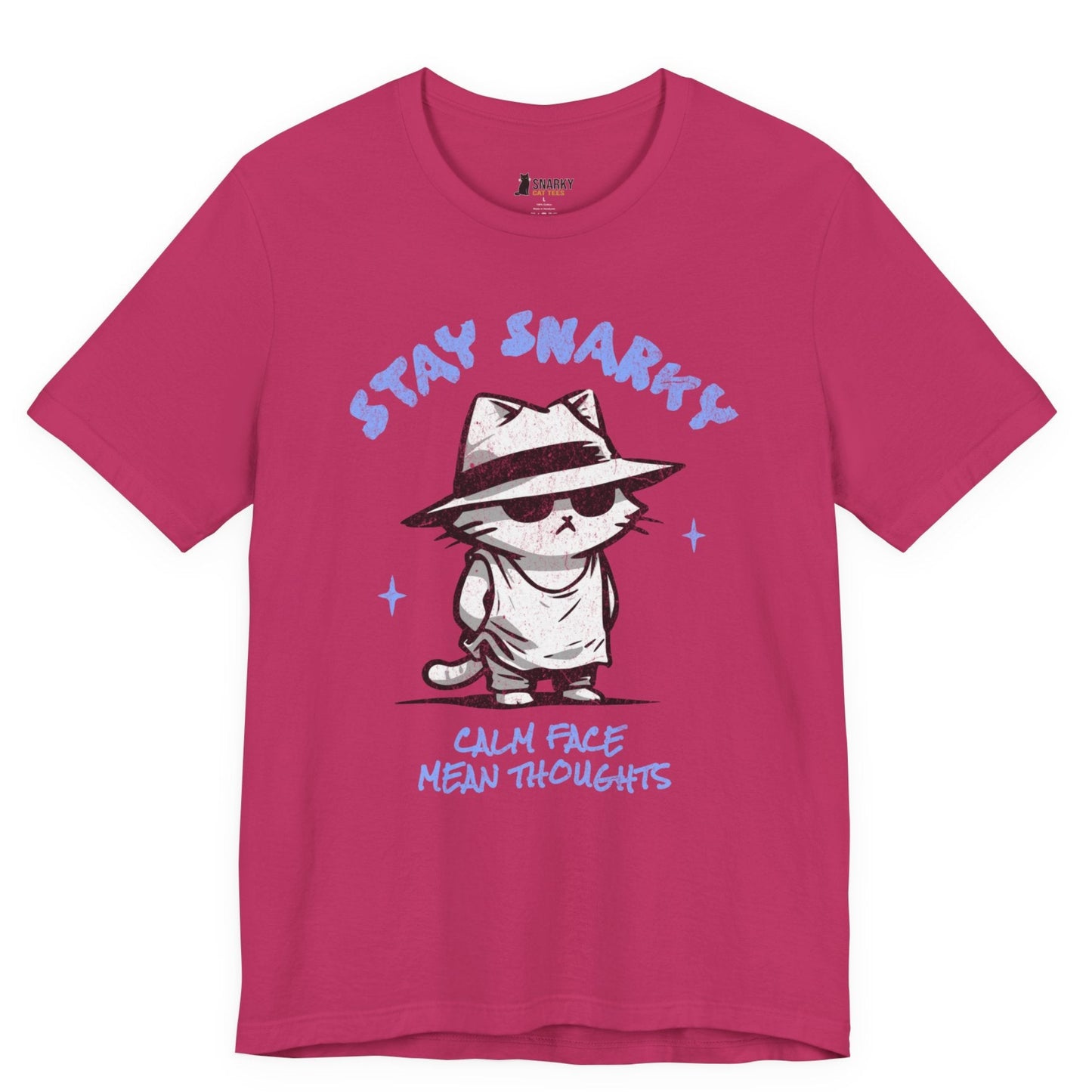Calm Face Fedora Cat T-Shirt