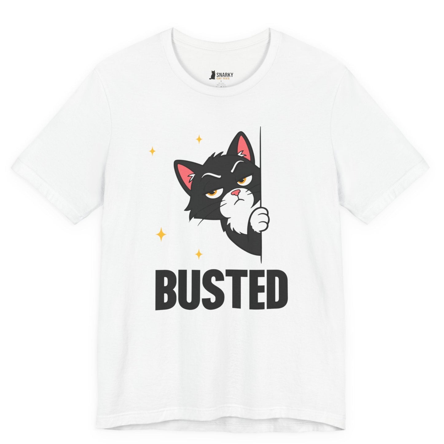 Busted Peeking Cat T-Shirt