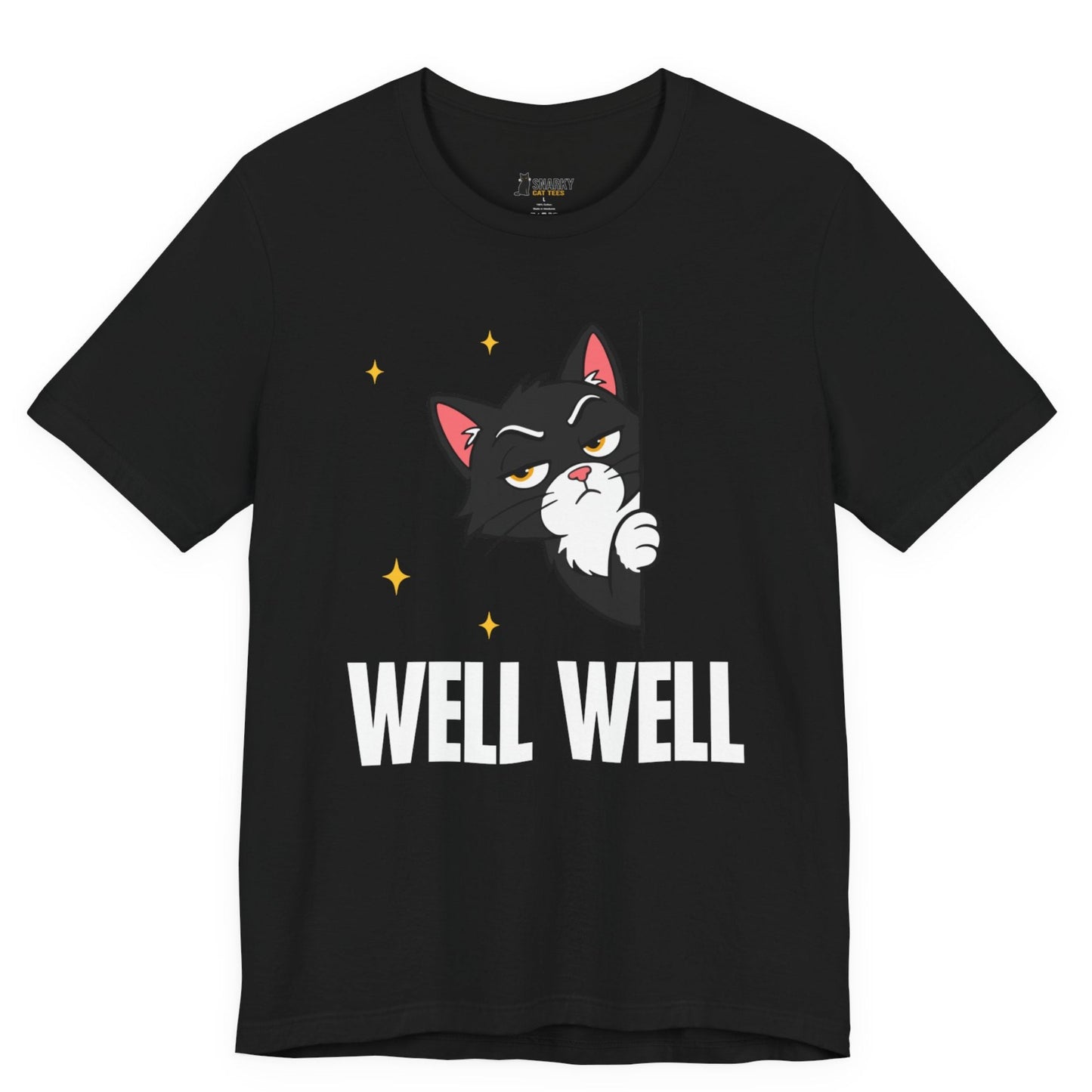 Well Well Peeking Cat T-Shirt