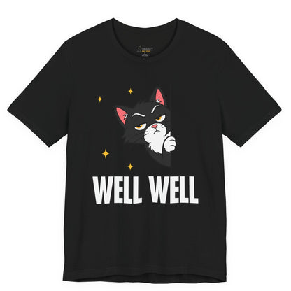 Well Well Peeking Cat T-Shirt