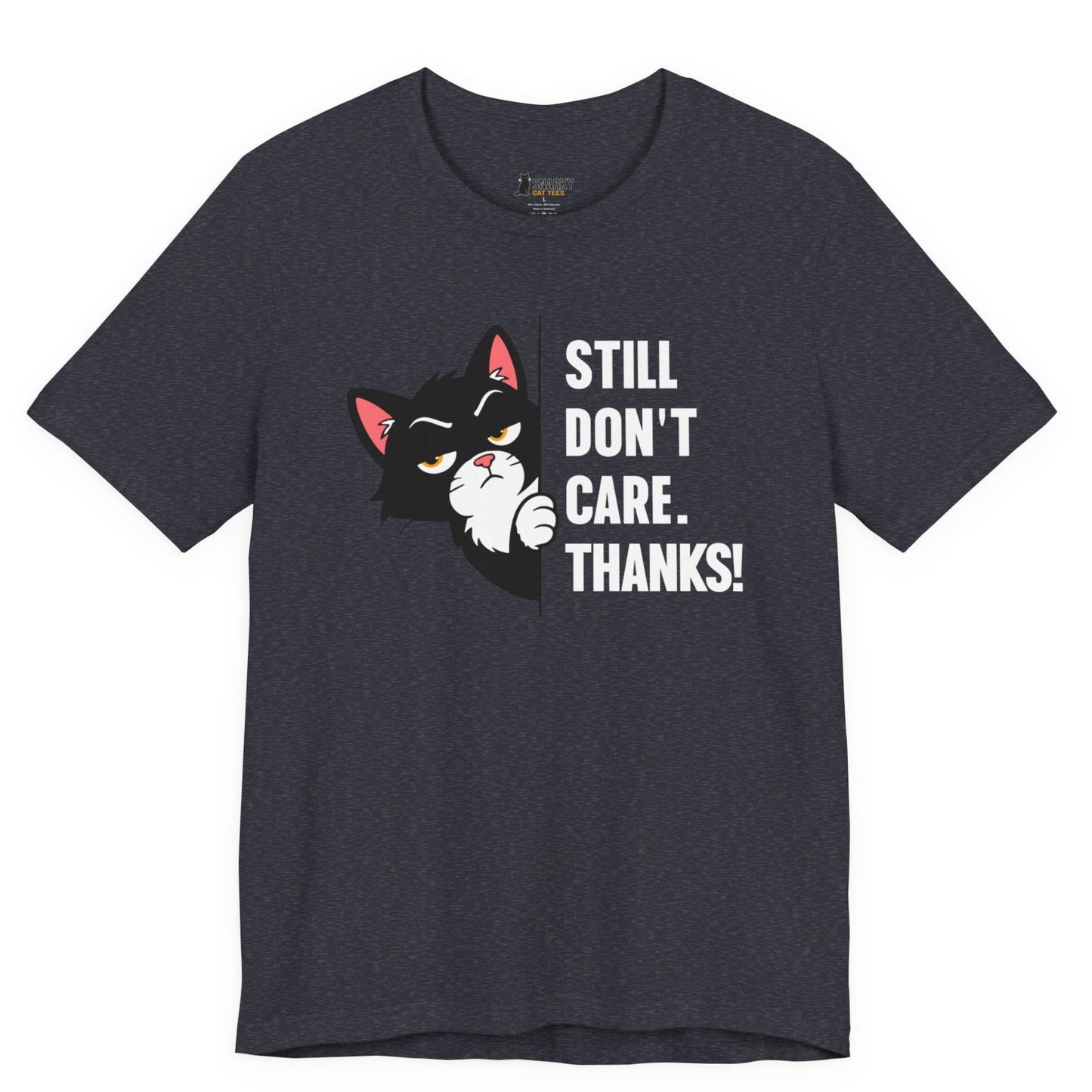 Still Don’t Care Peeking Cat T-Shirt