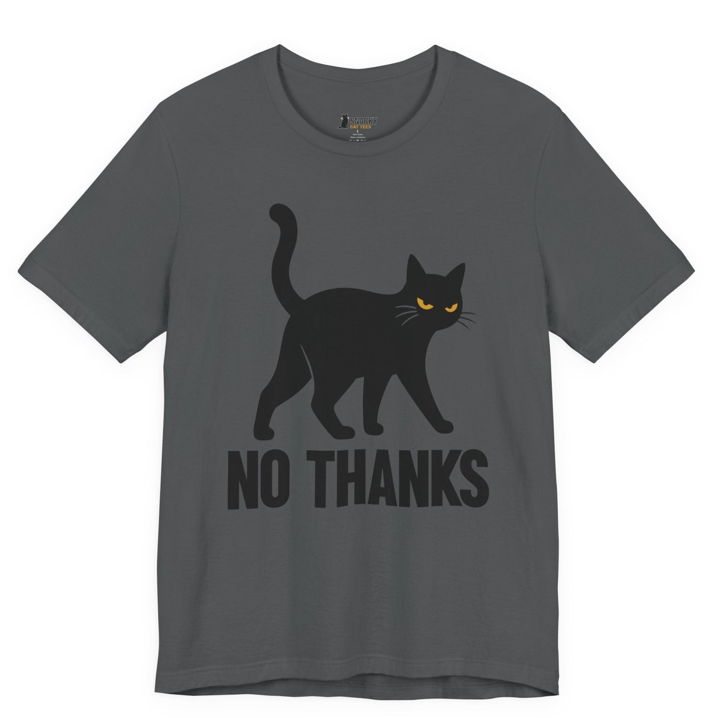 No Thanks Walking Cat T-Shirt