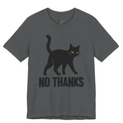 No Thanks Walking Cat T-Shirt