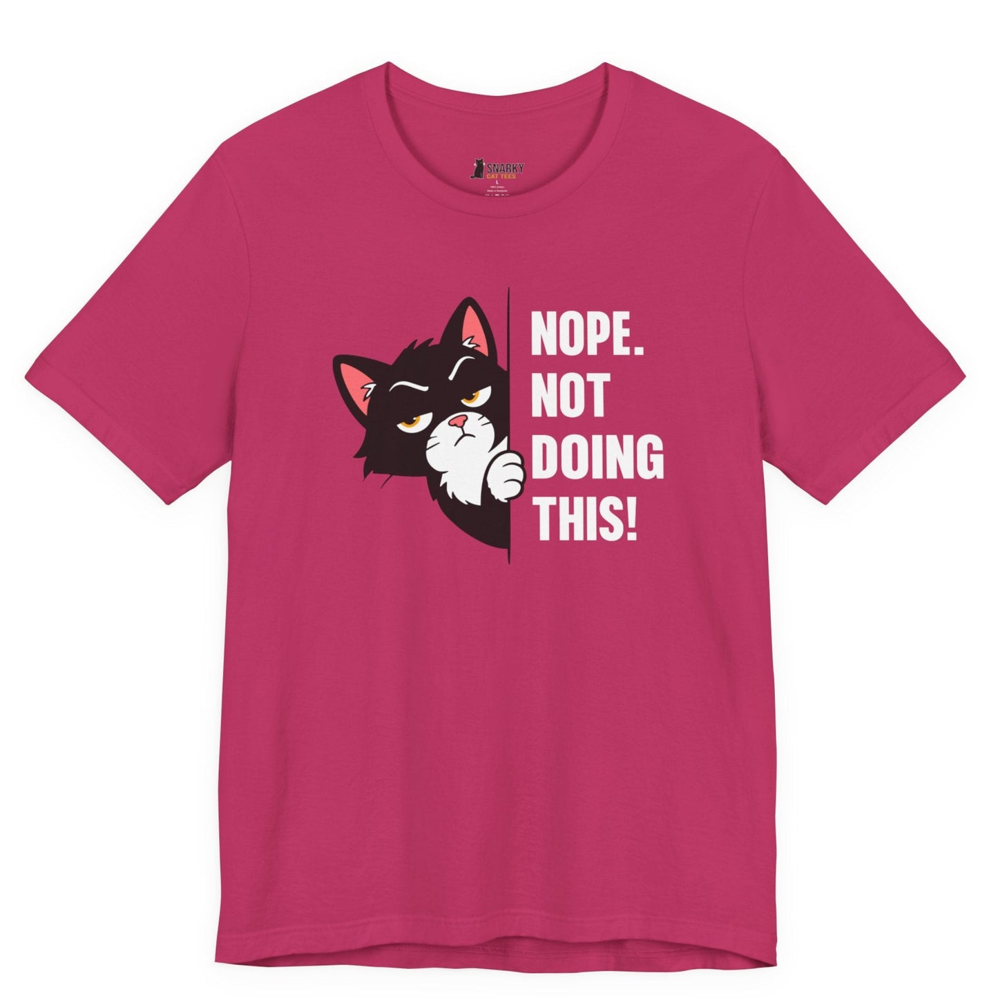 Not Doing This Peeking Cat T-Shirt