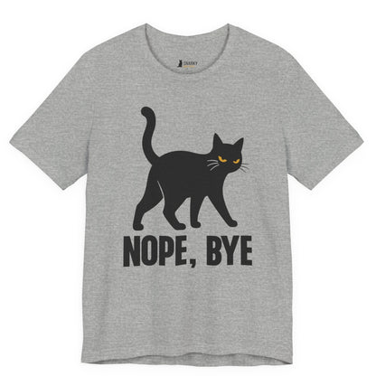 Nope Bye Walking Cat T-Shirt