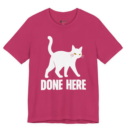 Done Here Walking Cat T-Shirt
