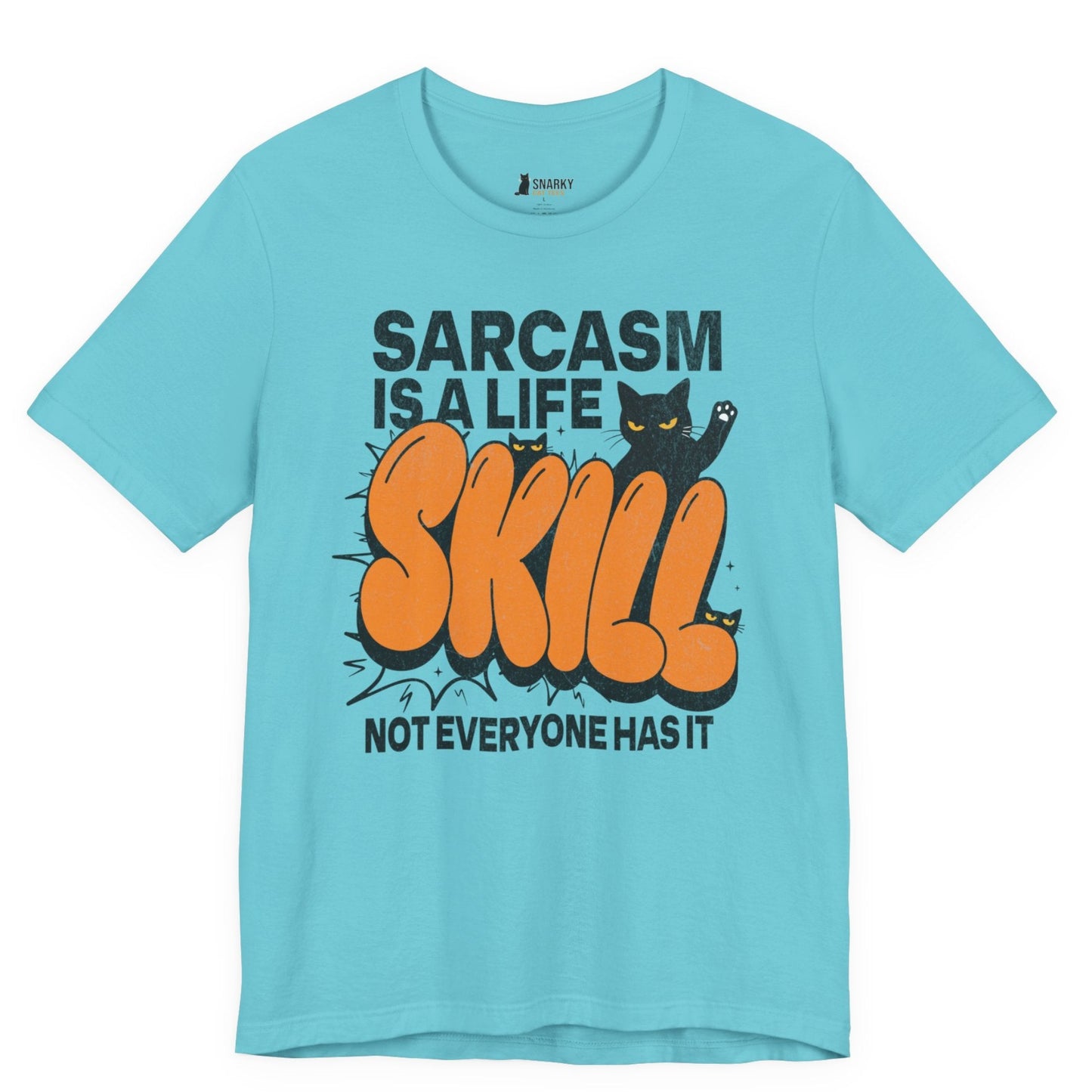 Sarcasm Skill Graffiti Cat T-Shirt