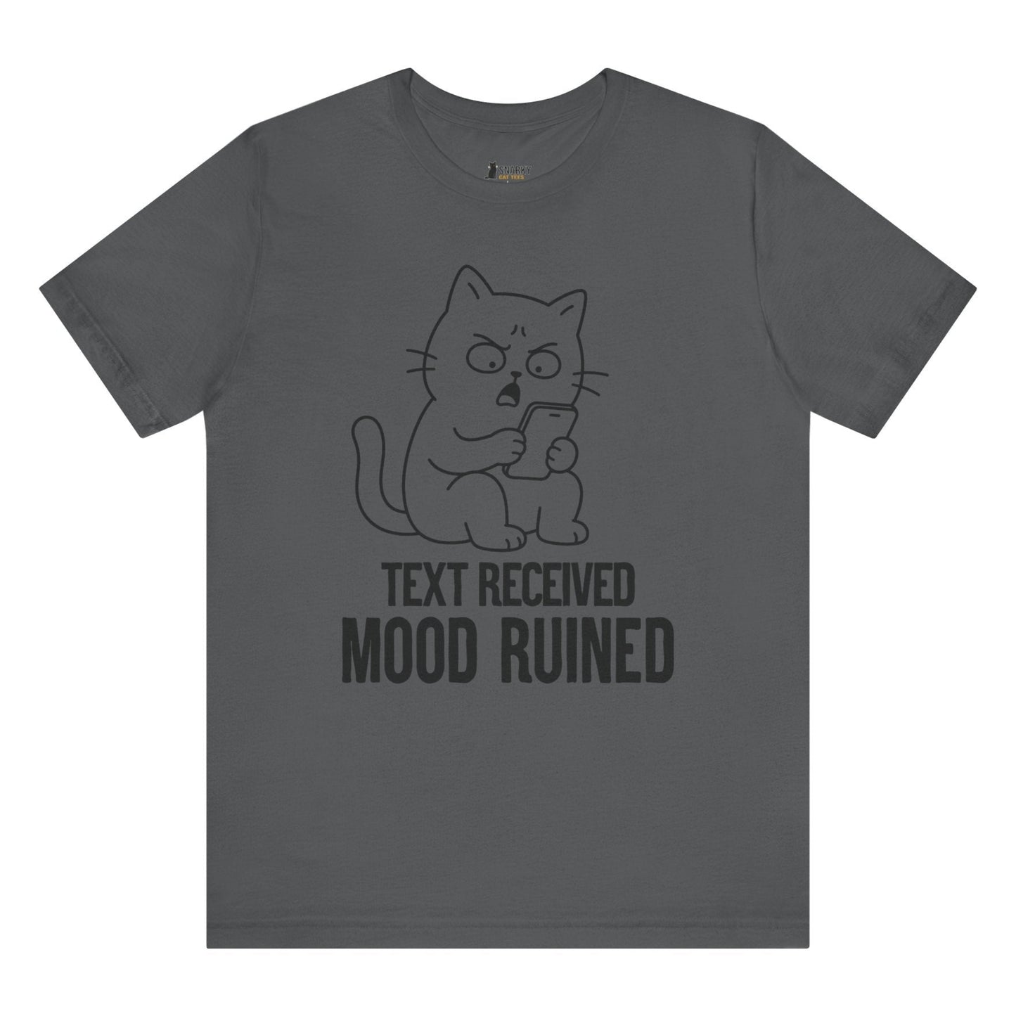 Mood Ruined Phone Cat T-Shirt