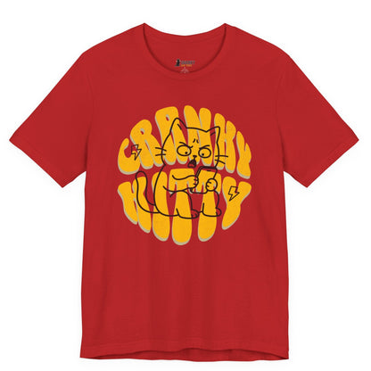 Cranky Kitty Texting Cat T-Shirt