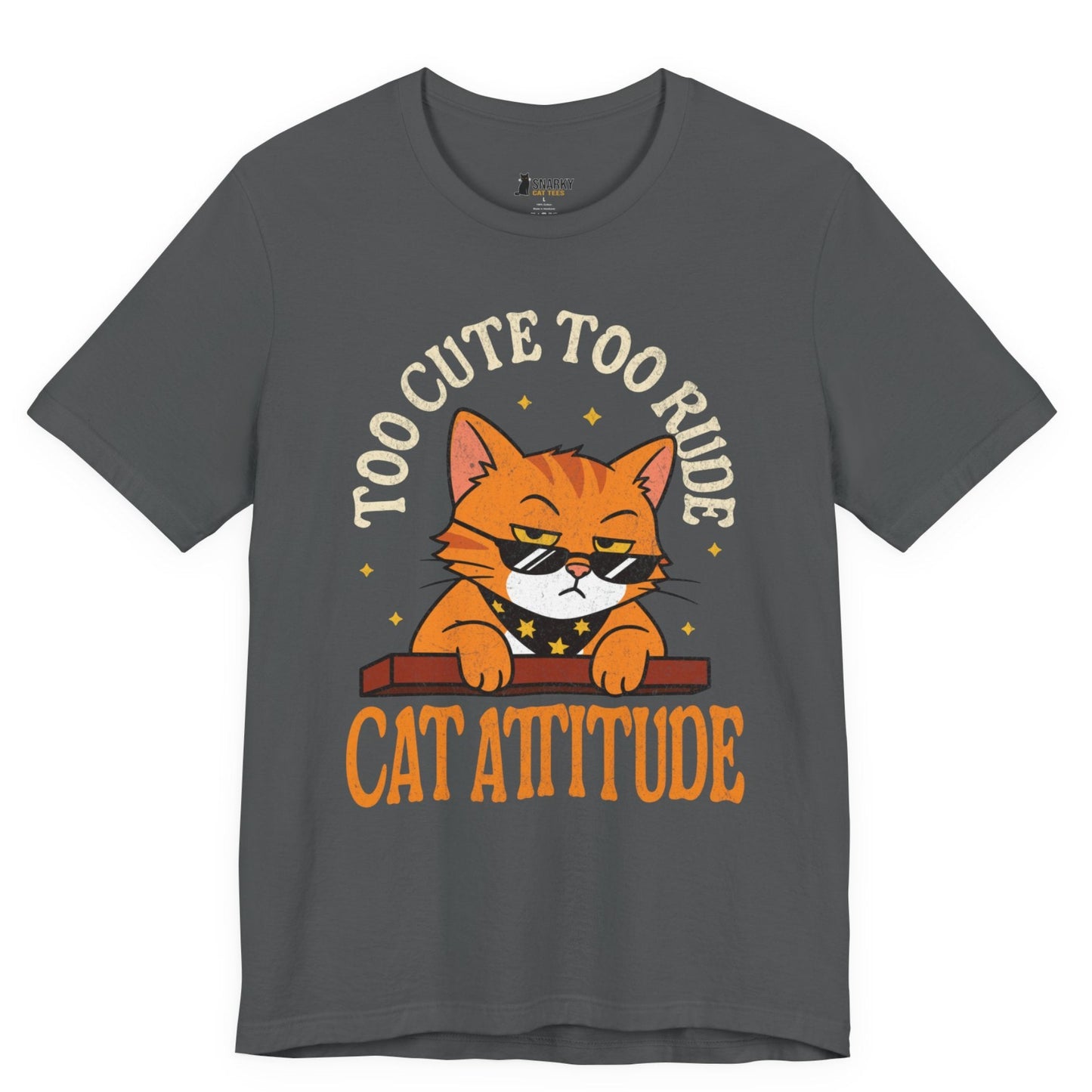 Cat Attitude Sunglasses Cat T-Shirt