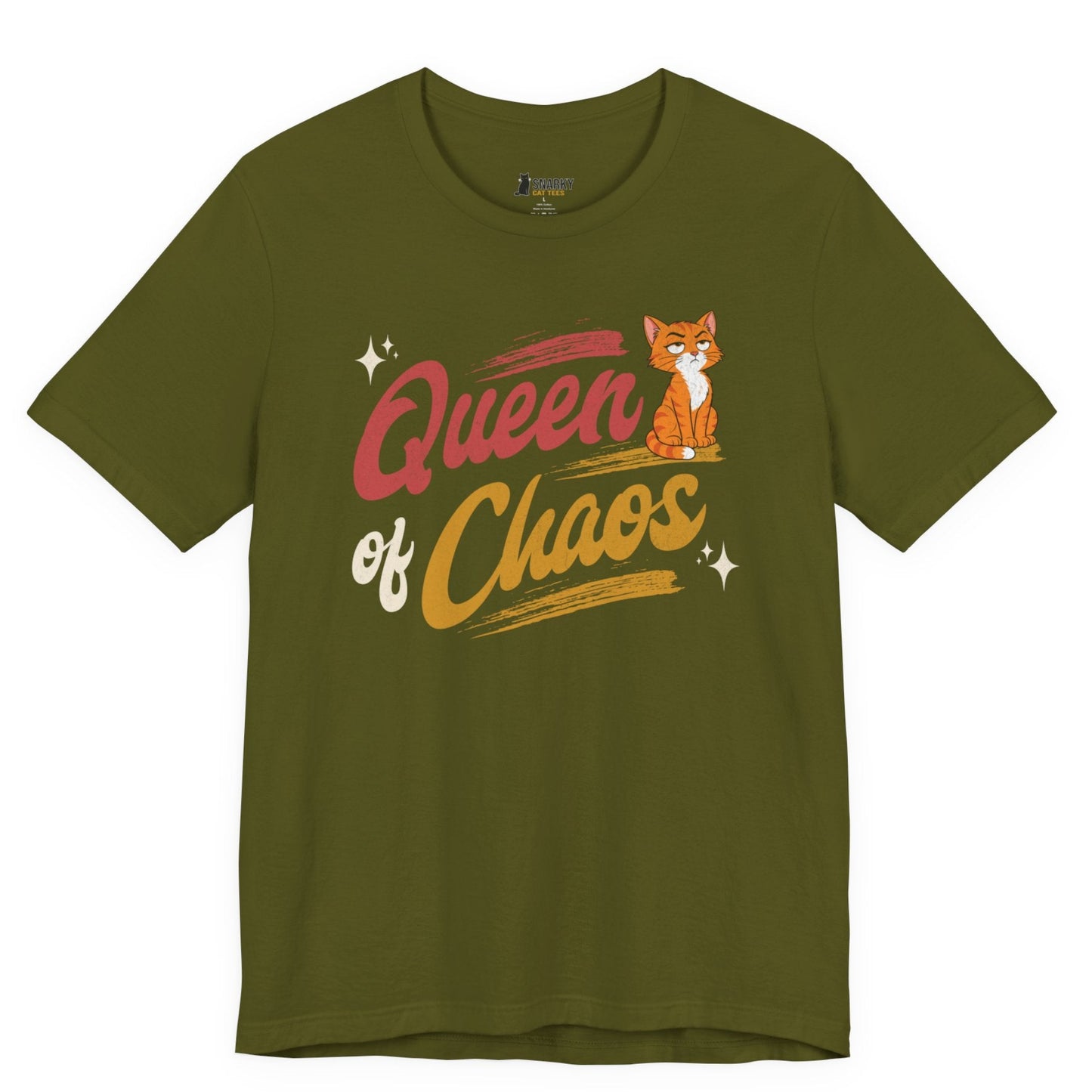Queen of Chaos Orange Cat T-Shirt
