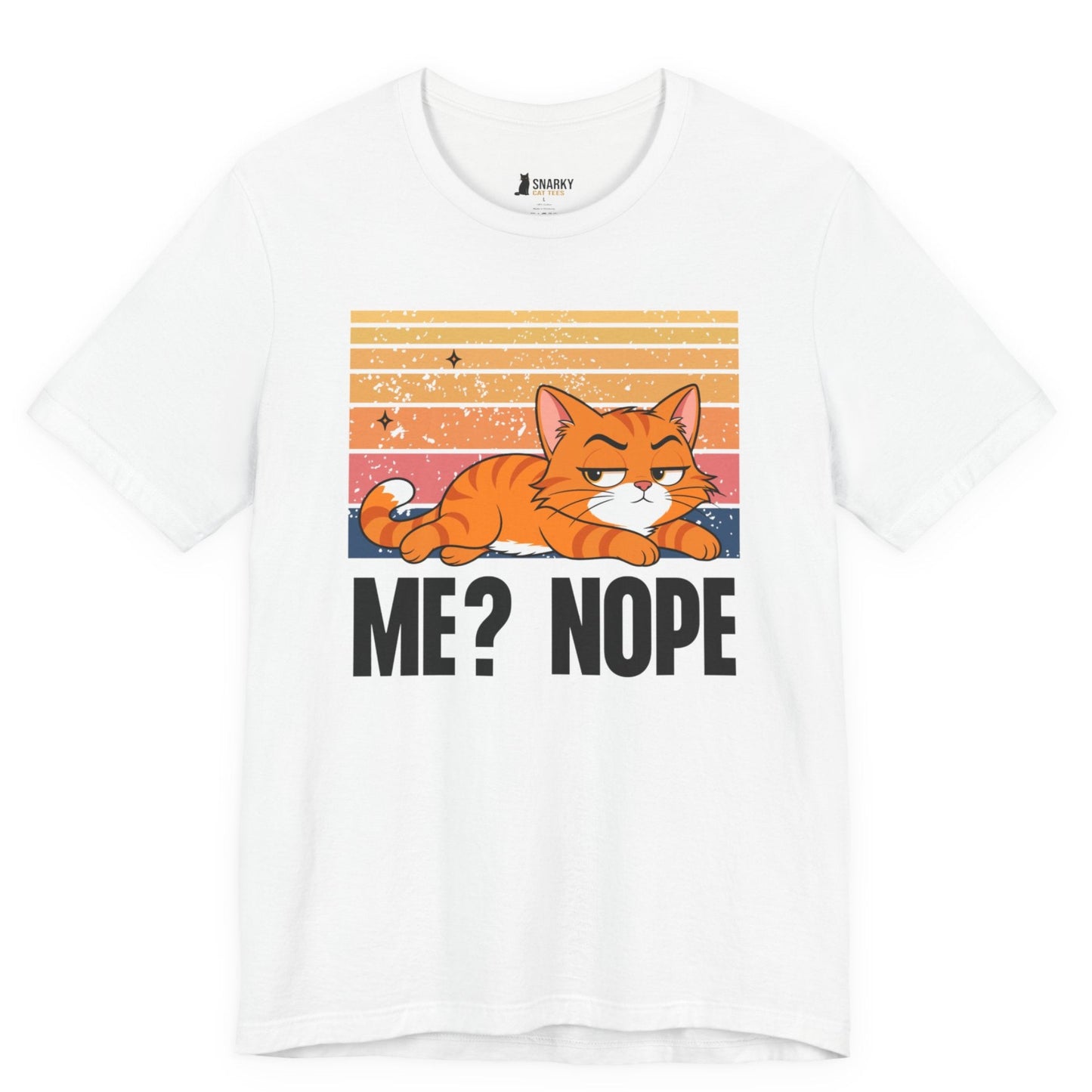 Me Nope Lazy Cat T-Shirt