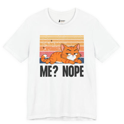 Me Nope Lazy Cat T-Shirt