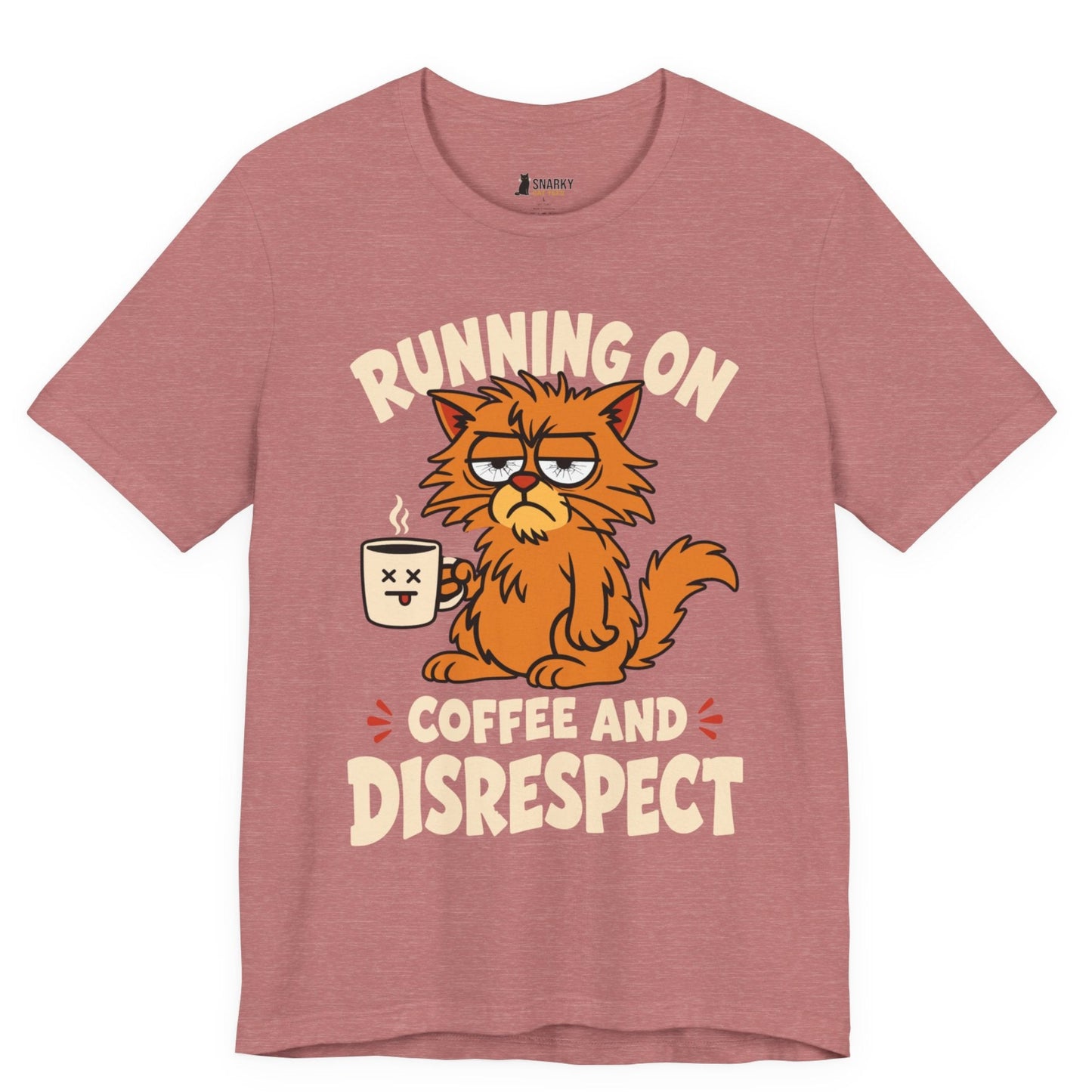 Coffee and Disrespect Messy Cat T-Shirt