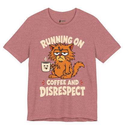 Coffee and Disrespect Messy Cat T-Shirt