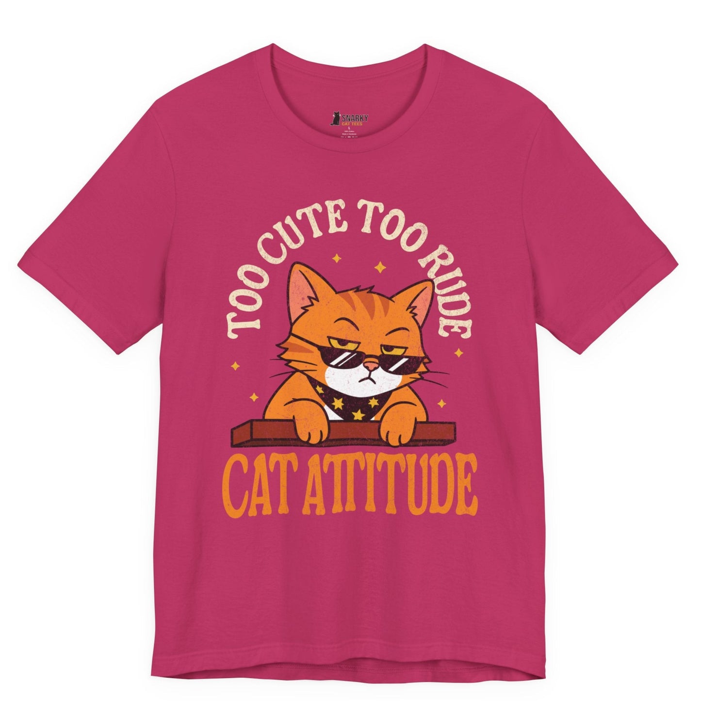 Cat Attitude Sunglasses Cat T-Shirt