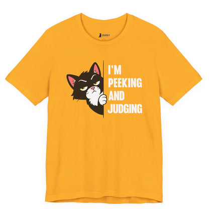Peeking and Judging Peeking Cat T-Shirt