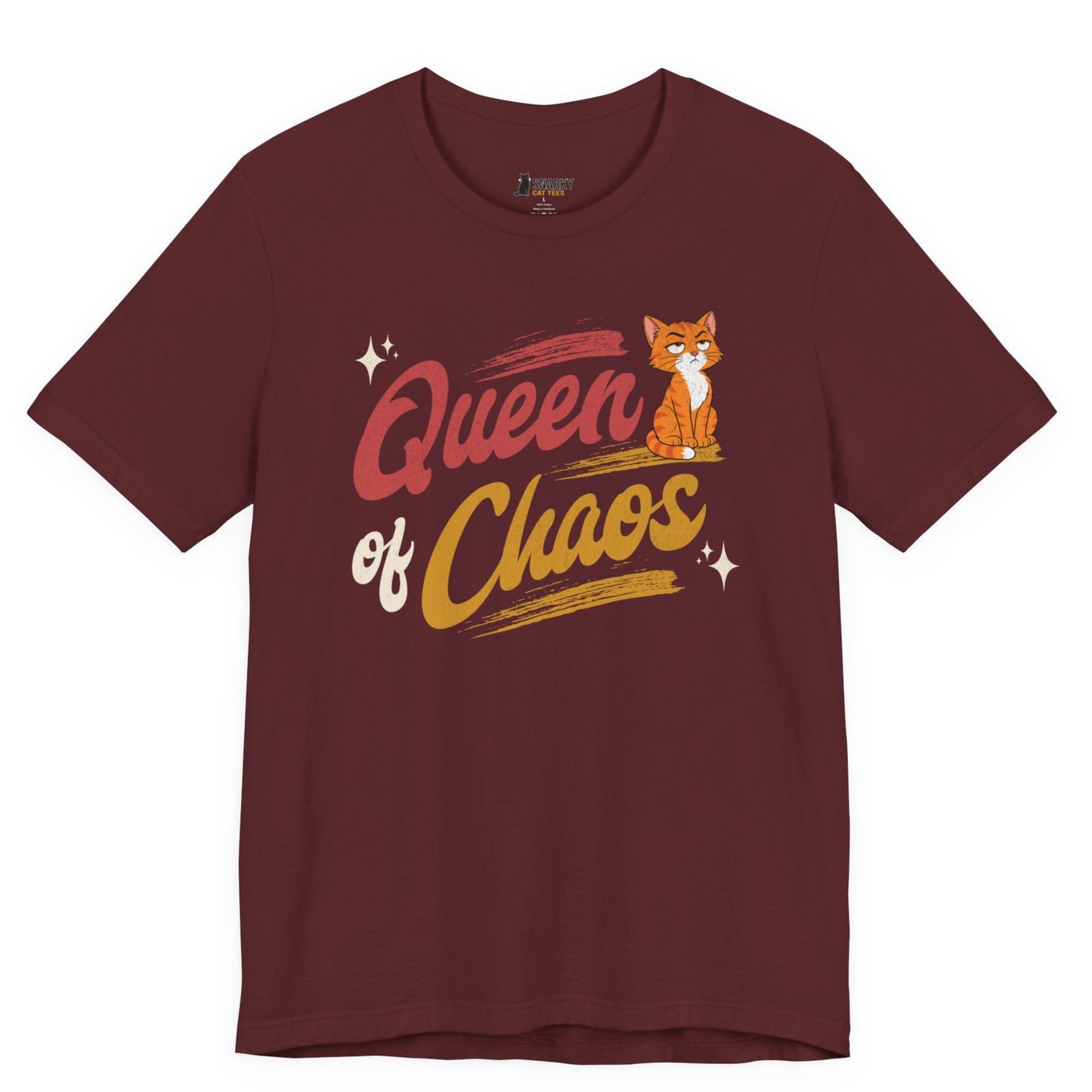 Queen of Chaos Orange Cat T-Shirt