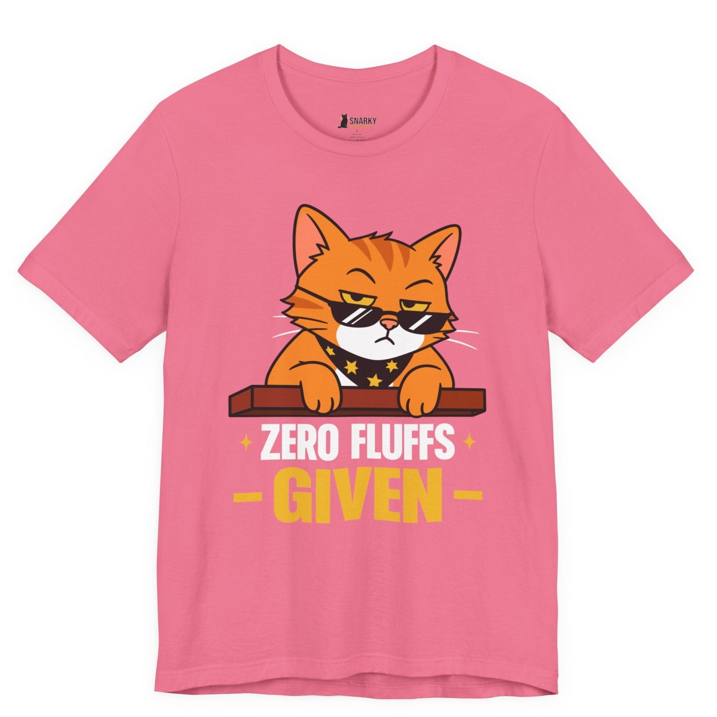 Zero Fluffs Given Sunglasses Cat T-Shirt