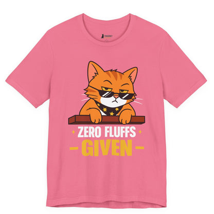 Zero Fluffs Given Sunglasses Cat T-Shirt