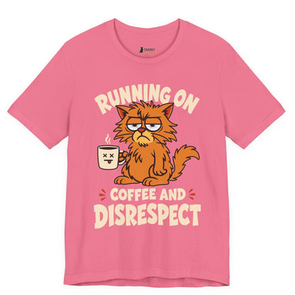 Coffee and Disrespect Messy Cat T-Shirt