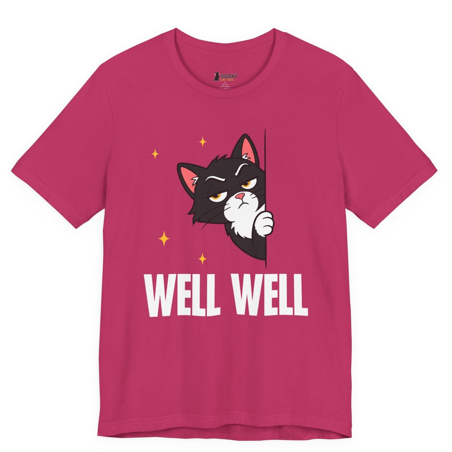 Well Well Peeking Cat T-Shirt