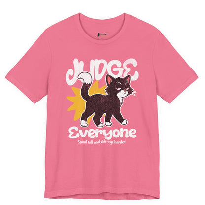 Judge Everyone Crown Cat T-Shirt