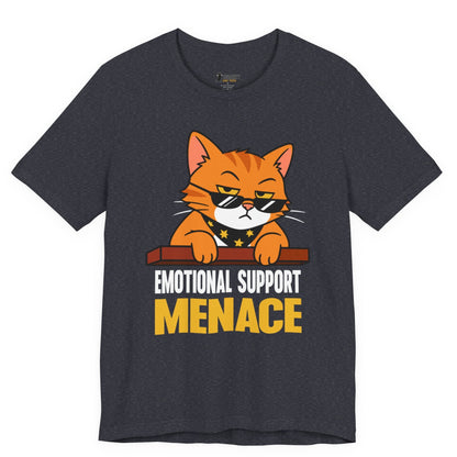Emotional Support Menace Sunglasses Cat T-Shirt