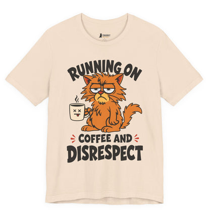 Coffee and Disrespect Messy Cat T-Shirt