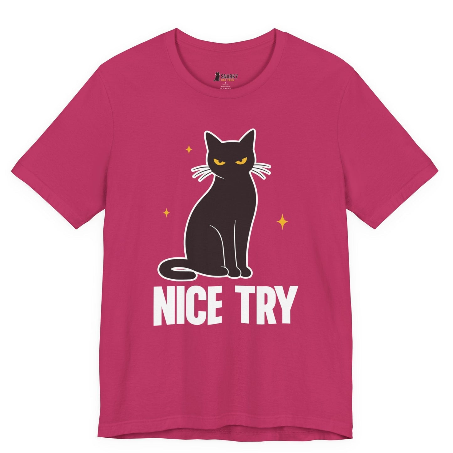 Nice Try Judgy Cat T-Shirt