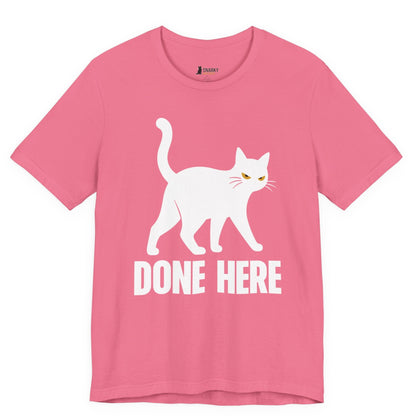Done Here Walking Cat T-Shirt