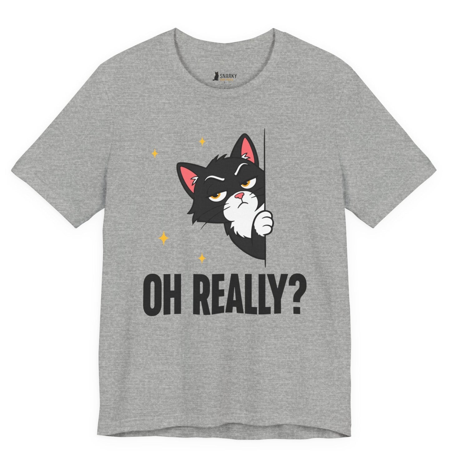 Oh Really Peeking Cat T-Shirt