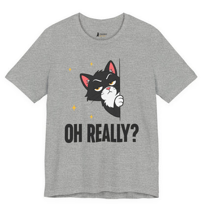 Oh Really Peeking Cat T-Shirt