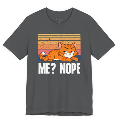 Me Nope Lazy Cat T-Shirt