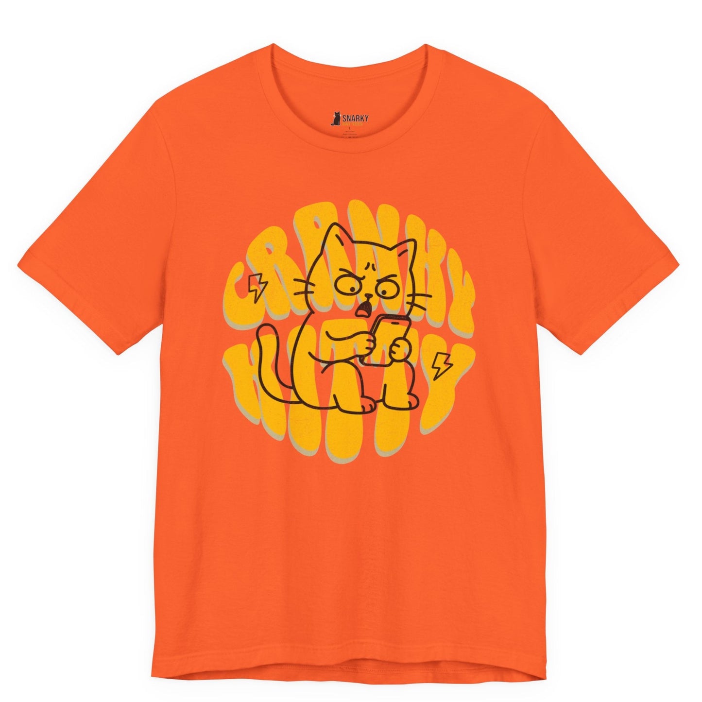 Cranky Kitty Texting Cat T-Shirt
