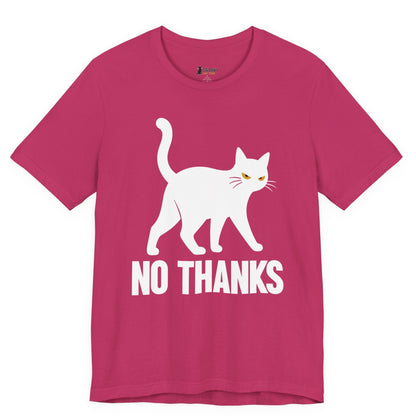 No Thanks Walking Cat T-Shirt