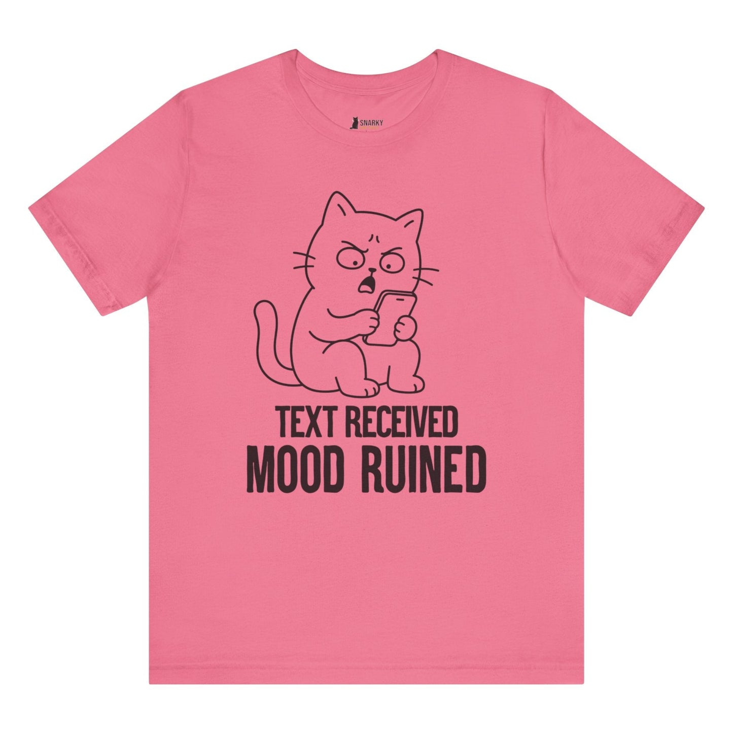 Mood Ruined Phone Cat T-Shirt