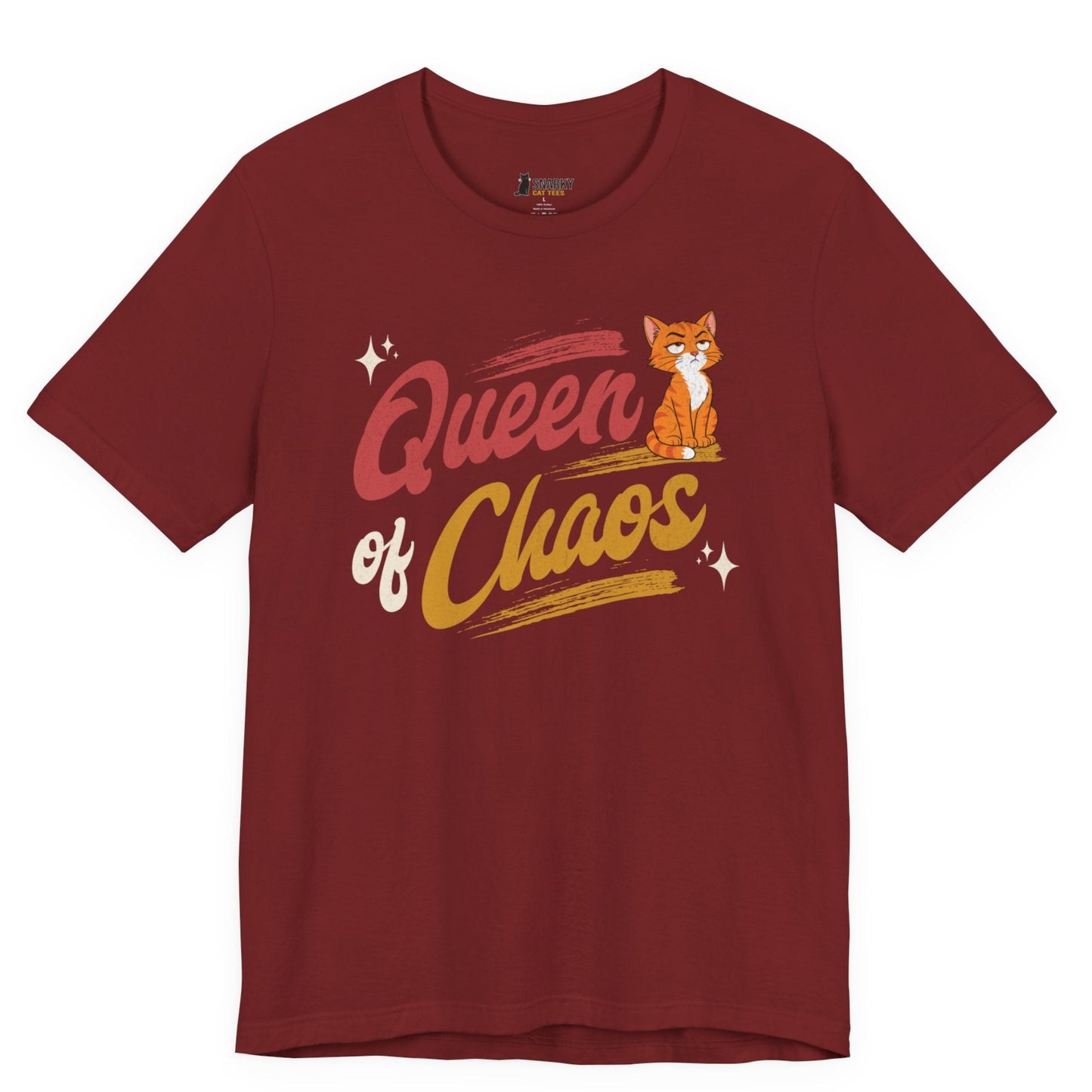 Queen of Chaos Orange Cat T-Shirt