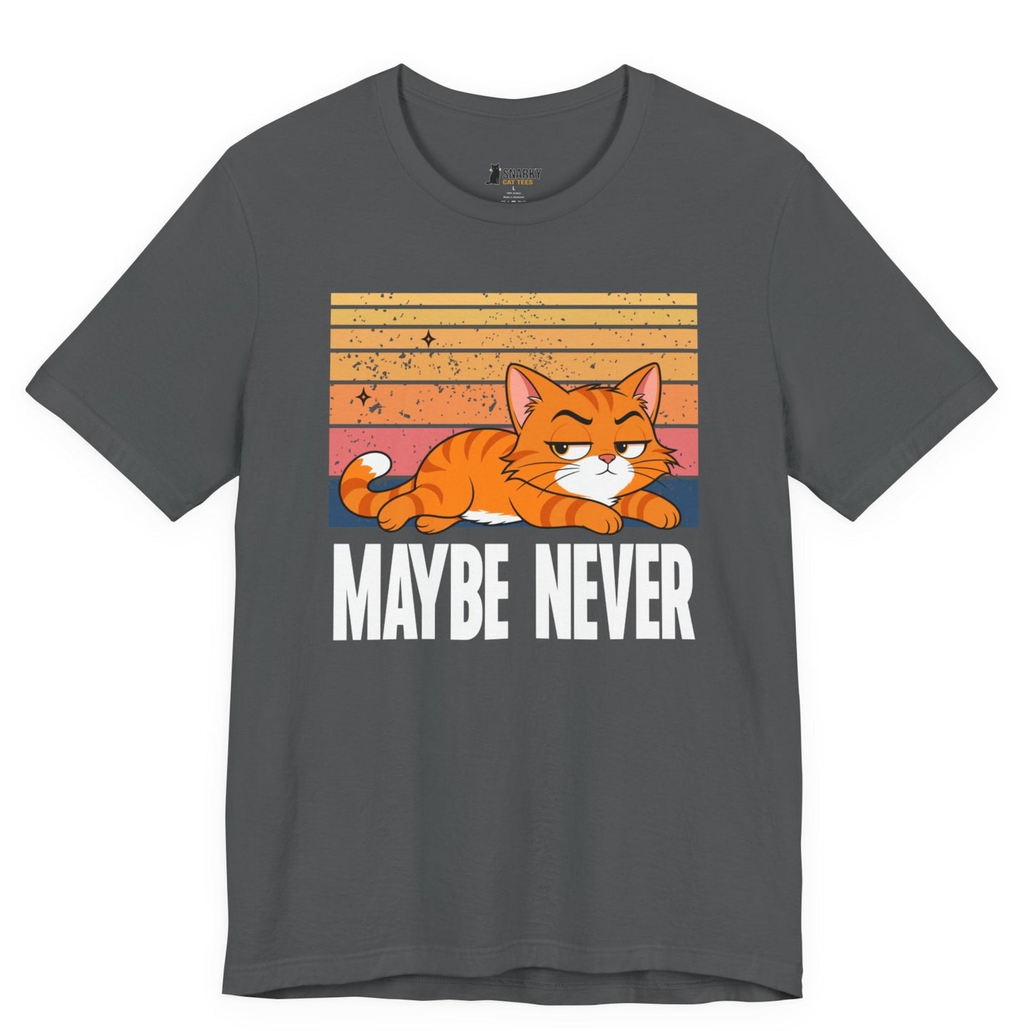 Maybe Never Lazy Cat T-Shirt
