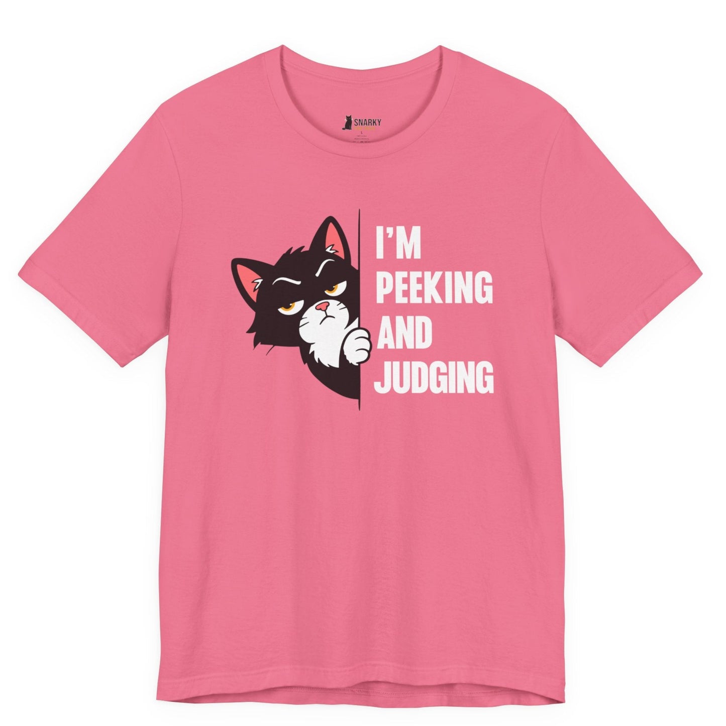 Peeking and Judging Peeking Cat T-Shirt
